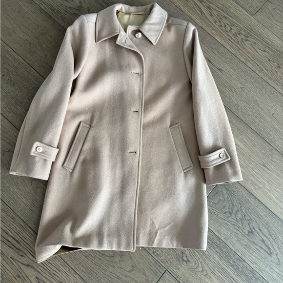 Vintage Wool tan coat - Picture 3 of 14